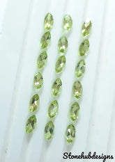 2x4MM, 2.5x5MM, 3x6MM, 4x8MM Natural Peridot Faceted Marquise Cut Gemstone , AAA Green Peridot Marquise Cut faceted loose stone for Jewelry