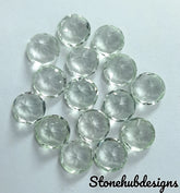 8MM, 9MM, 10MM AAA Green Amethyst Faceted Round Cut Gemstone, 100% Natural Green Amethyst Round cut faceted loose stone For Jewelry Making