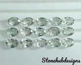 6X8MM, 7X9MM, 8X10MM AAA Green Amethyst Faceted Oval Cut Gemstone, 100% Natural Green Amethyst Oval Cut loose stone For Jewelry Making