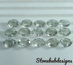 6X8MM, 7X9MM, 8X10MM AAA Green Amethyst Faceted Oval Cut Gemstone, 100% Natural Green Amethyst Oval Cut loose stone For Jewelry Making