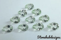 Natural Green Amethyst Faceted Round Cut Gemstone, AAA Green Amethyst Round cut faceted stone For Jewelry