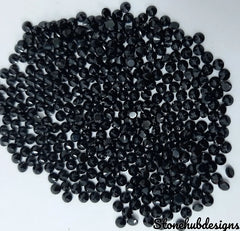 3MM, 3.50MM, 4MM, 4.50MM, 5MM, 6MM Black Spinel Faceted Round Stone, 100% Natural AAA Black Spinel Round Faceted Loose Calibrated Gemstone