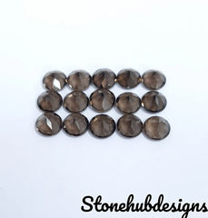 7MM, 8MM, 9MM, 10MM Natural Smoky quartz Faceted Round cut Gemstone, 100% Natural AAA smoky quartz Round cut faceted loose gemstone