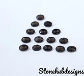 3X5MM, 4X6MM, 5X7MM Natural Smoky Quartz Faceted Oval Cut Gemstone, AAA Brown Smoky quartz oval cut for jewelry