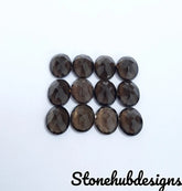 6x8MM, 7x9MM, 8x10MM Natural Smoky Quartz Faceted Oval Cut Gemstone, AAA Smoky quartz Oval cut for jewelry making stone