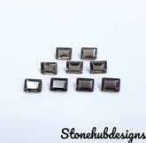 4x6MM, 5x7MM, 6x8MM Natural Smoky Quartz Faceted Octagon Cut Gemstone, AAA Smoky Quartz Octagon Cut for jewelry