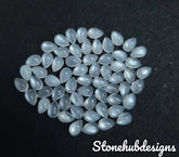 4X6MM, 5X7MM, 5X8MM, 6X9MM Natural White Moonstone Pear Cabochon Gemstone, AAA Quality White Moonstone Smooth Pear Cabs For Jewelry