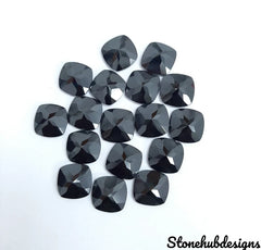 7MM, 8MM, 9MM, 10MM Natural Black Spinel Faceted Cushion gemstone, 100% Natural AAA Quality Black Spinel Cushion Faceted Loose Gemstone