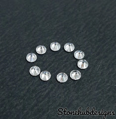 10 pcs 2MM, 2.50MM, 3MM, 3.50MM Moissanite Round Brilliant Cut Gemstones- Loose White Moissanite D Color VS-VVS Clarity Stone for jewelry