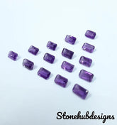 Natural Amethyst faceted Octagon Cut Gemstone, AAA Amethyst Faceted Octagon Cut Purple Color For Jewelry Making
