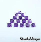 Natural Amethyst Faceted Cushion Cut Gemstone, AAA Purple Amethyst faceted Cushion Cut Calibrated loose gemstones For Jewelry