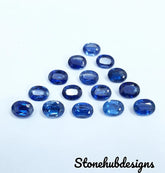 6X8MM, 7X9MM Natural Kyanite Faceted Oval Cut Gemstone, AAA Quality Loose Blue Kyanite Oval Cut Gemstone, Loose Kyanite For Jewelry