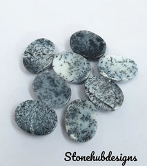 Natural Dendrite Opal Oval Cabochon Gemstone, CALIBRATED Loose Stone Cab, AAA Dendrite Opal Smooth Oval Cabs For Jewelry