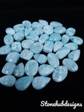 Natural Larimar Cabochon Mix Size/Shapes Gemstone, AAA Larimar Smooth mix size for Larimar Rings, Pendant Jewelry