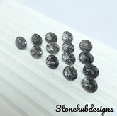 5X7MM, 6X8MM, 7X9MM, 8X10MM Natural Black Rutile Faceted Oval Gemstone, AAA Quality Black Rutile Quartz Oval Cut superb stone for jewelry