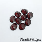 7x9MM, 8x10MM, 9x11MM, 10x12MM Natural Garnet Faceted Oval Cut Gemstone, AAA Red Mozambique Garnet Faceted Oval Loose Gemstone for Jewelry
