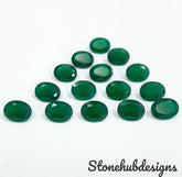 4x6MM, 5x7MM, 6x8MM, 7x9MM Natural Green Onyx faceted Oval Cut Gemstone, AAA GREEN ONYX faceted Oval Loose Calibrated Cut For jewelry making