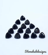 6MM, 7MM, 8MM, 9MM, 10MM Natural Black Spinel Faceted Trillion gemstone, 100% Natural AAA Quality Black Spinel Trillion Faceted For Jewelry