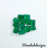 8x10MM, 9x11MM, 10x12MM, 10x14MM Natural Green Onyx faceted Octagon Cut Gemstone, AAA Quality GREEN ONYX faceted octagon For jewelry making