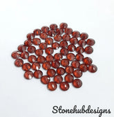 3MM, 4MM, 5MM, 6MM Natural Garnet Faceted Round Cut Loose Gemstone, AAA Mozambique Garnet faceted round loose cut for jewelry