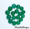 Natural Green Onyx Round Cabochon Gemstone, AAA Quality Green Onyx Smooth Round flat back Cabochon For Jewelry
