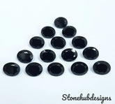 10x14MM, 12x16MM, 13x18MM, 15x20MM Natural Black Onyx faceted Oval Cut Gemstone, AAA BLACK ONYX faceted Oval Loose Calibrated For jewelry