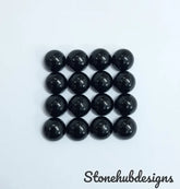 7MM, 8MM, 9MM, 10MM, 11MM Natural Black Onyx Round Cabochon Gemstone, AAA Black Onyx round smooth loose gemstone for jewelry
