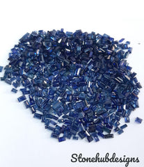 1.5x2.5MM, 1.50x3MM, 2x3MM Natural Blue Sapphire faceted Baguette Cut Loose Stone, AAA Quality Loose Sapphire baguette Precious For Jewelry