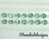 3MM, 4MM, 5MM, 6MM Natural Mint Green Kyanite Faceted Round Cut Gemstone, AAA Quality Rare Green Mint Kyanite Round Cut For Jewelry