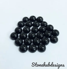 12MM, 13MM, 14MM, 15MM, 16MM Natural Black Onyx Round Cabochon Calibrated size Loose Gemstone , AAA BLACK ONYX Round cabochon for jewelry