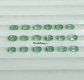 3x5MM, 4x6MM, 5x7MM Natural Mint Green Kyanite Faceted Oval Cut Gemstone, AAA Quality Rare Green Mint Kyanite Oval Cut For Jewelry