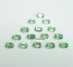 6x8MM Natural Mint Green Kyanite Faceted Oval Cut Gemstone, AAA Quality Rare Green Mint Kyanite Oval Cut For Jewelry
