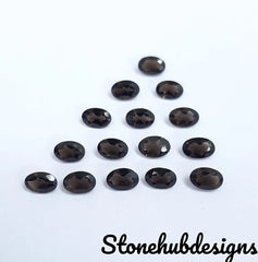 3X5MM, 4X6MM, 5X7MM Natural Smoky Quartz Faceted Oval Cut Gemstone, AAA Brown Smoky quartz oval cut for jewelry