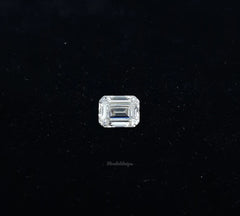 Moissanite Faceted Octagon Emerald Cut Gemstone, D Color AAA Loose Moissanite Faceted Octagon Emerald Cut stone For Jewelry