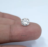 10 pcs 5MM, 5.50MM Moissanite Faceted Round Cut Gemstone, AAA Quality Loose Moissanite Round Gemstone For Jewelry