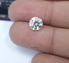 10 pcs 5MM, 5.50MM Moissanite Faceted Round Cut Gemstone, AAA Quality Loose Moissanite Round Gemstone For Jewelry