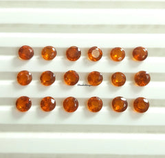 3MM, 4MM, 5MM, 6MM Natural Kyanite Faceted Round Cut Gemstone, AAA Quality Rare Orange Kyanite Round Cut For Jewelry, Loose Kyanite Gemstone