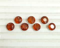 Natural Kyanite Faceted Round Cut Gemstone, AAA Rare Orange Kyanite Round Cut For Jewelry, Loose Kyanite Gemstone