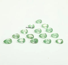 3x5MM, 4x6MM, 5x7MM, 6x9MM Natural Mint Green Kyanite Faceted Pear Cut Gemstone, AAA Rare Green Mint Kyanite Pear Cut For Jewelry