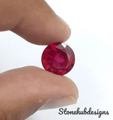 11MM, 12MM, 13MM, 14MM, 15MM RUBY Faceted Round Loose Gemstone, AAA GF Ruby Round Faceted Loose Stone For Jewelry