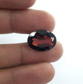 10X14MM, 12X16MM, 13X18MM, 15X20MM Natural Garnet Faceted Oval Cut Gemstone, AAA Mozambique Red Garnet Oval Calibrated Gemstone for Jewelry