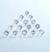 3MM, 4MM, 5MM, 6MM Natural Crystal Quartz Faceted Round Cut Gemstone, AAA White Crystal Quartz faceted Round cut For Jewelry