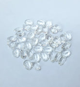 3X5MM, 4X6MM, 5X7MM, 6X8MM Natural Crystal Quartz Faceted Oval Cut Gemstone, AAA Crystal Quartz Oval cut For Jewelry Making