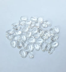 3X5MM, 4X6MM, 5X7MM, 6X8MM Natural Crystal Quartz Faceted Oval Cut Gemstone, AAA Crystal Quartz Oval cut For Jewelry Making