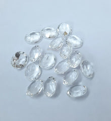 7X9MM, 8X10MM, 9X11MM, 10X12MM Natural Crystal Quartz Faceted Oval Cut Gemstone, AAA Crystal Quartz Oval cut For Jewelry Making