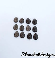 3X5MM, 4X6MM, 5X7MM Natural Smoky Quartz Faceted Pear Cut Gemstone, smoky quartz Pear cut for jewelry making stone