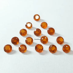 3MM, 4MM, 5MM, 6MM Natural Kyanite Faceted Round Cut Gemstone, AAA Quality Rare Orange Kyanite Round Cut For Jewelry, Loose Kyanite Gemstone