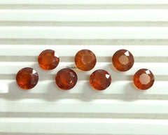 Natural Kyanite Faceted Round Cut Gemstone, AAA Rare Orange Kyanite Round Cut For Jewelry, Loose Kyanite Gemstone