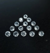 Natural Crystal Quartz Faceted Round Cut Gemstone, AAA White Crystal Quartz Faceted Round Cut For Jewelry
