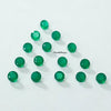 2MM, 2.25MM, 2.5MM, 2.75MM Natural GREEN ONYX Faceted Round Cut gemstone, AAA Green Onyx Round Tiny Loose Cut Stone For Jewelry